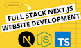 develop full stack websites in nextjs and nodejs