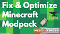 optimize and fix your minecraft modpack