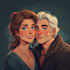 paint custom couple portrait