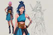 draw anime concept characters design