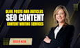 do SEO article writing, blog post writing or content writing