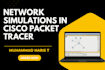 perform networking simulations in cisco packet tracer
