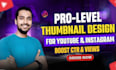 design premium thumbnail for your youtube channel
