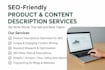 write SEO friendly product and content descriptions