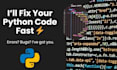 fix python errors, bugs or crashes fast