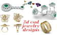 custom jewelry cad design 3d pendant modeling printing files realistic rendering