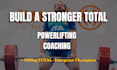 coach you and create a custom powerlifting program