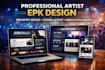 create a professional artist epk media kit and press kit