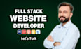 custom website development, full stack web developer, frontend backend developer