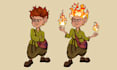draw a cute custom cartoon character with emotions or poses
