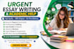 do urgent essay writing as an essay writer