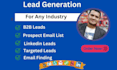 do b2b lead generation, prospect list and linkedin lead generation