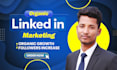 do organic linkedin marketing promotion with real followers