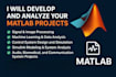 do your matlab programming, image processing and simulink projects