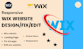 edit, update, do wix website redesign, fix wix app issues