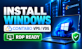 install windows on your contabo vps or vds server