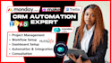 monday crm automation, monday workspace monday project management, monday expert