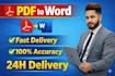 convert PDF to editable word and google docs