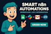 make custom n8n automation workflows