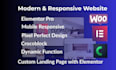 design wordpress landing page with elementor and crocoblock