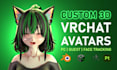 design a high quality vrchat 3d avatar with face tracking