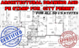 do licensed and structural architectural stamp, stamp for california, us project