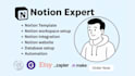 create, design and setup your custom notion template with dashboard