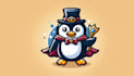 make your royal penguin mascot logo in one day
