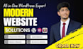 create perfect modern business wordpress website design, redesign, landing page