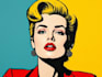 draw pop art portrait in roy lichtenstein style