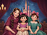 design a disney family portrait