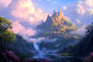design a conceptual fantasy landscape