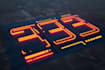 design typeface or typography cyberpunk, futuristic logo