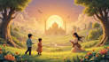 illustrate an islamic children book