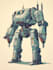 do anime style mecha robot illustrations