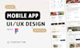design your mobile app or web responsive app with figma ui ux