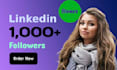manage linkedin organic growth with real 1,000 followers