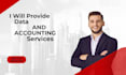 create data,accounting and finance work