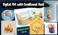 create children book illustrations and KDP layout