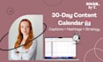 create your monthly social media content calendar