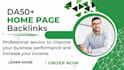 provide high authority homepage backlinks to skyrocket SEO