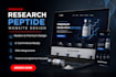build fda compliant peptide website peptide label design biotech website