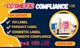 fix verify your cosmetic label for compliance