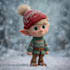 draw a cartoon christmas card