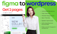 convert figma to elementor or figma to wordpress website