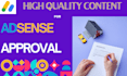 write articles that can help you to get adsense approval