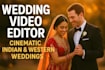 do indian and western wedding video editing