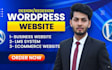 develop wordpress business, lms, and ecommerce website