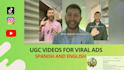 create ugc video  in spanish