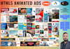 design attractive animated HTML5 banner ads